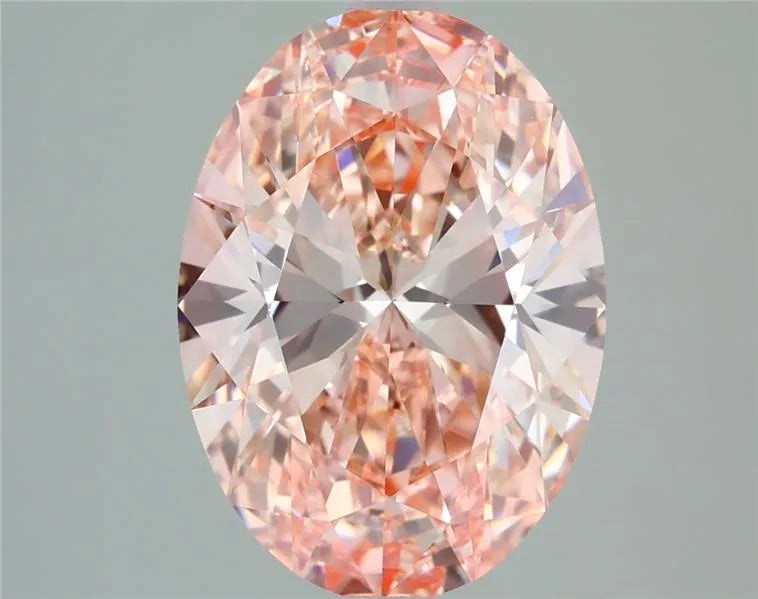 3.09ct Oval Lab Grown Diamond (Colour Fancy Intense Pink, Clarity VVS2, IGI Certified)