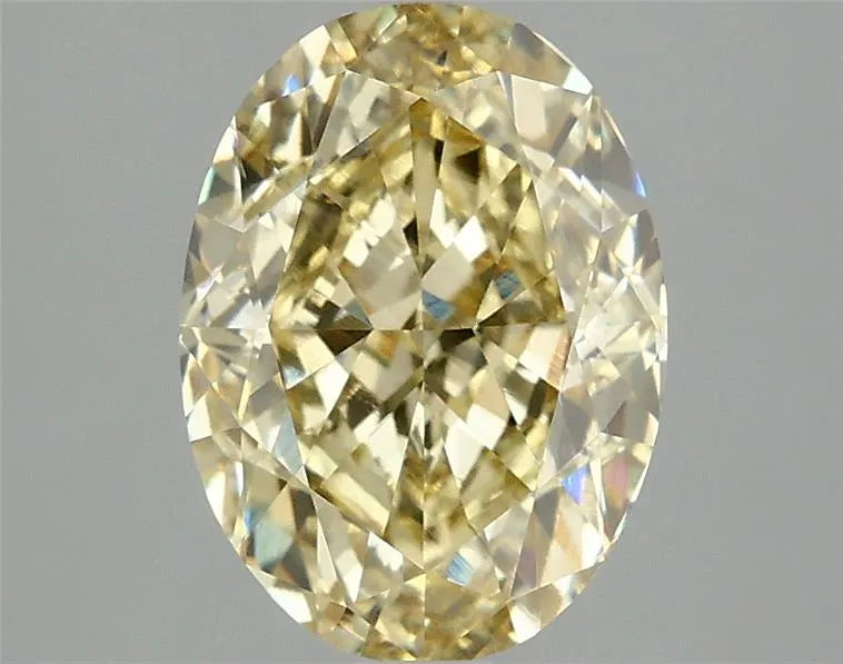 3.09ct Oval Lab Grown Diamond (Colour Fancy Intense Yellow, Clarity VS1, IGI Certified)