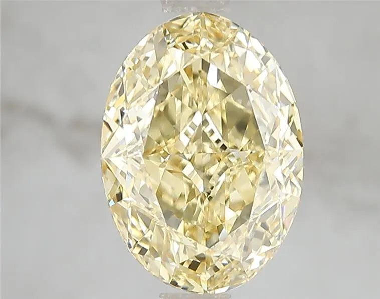 3.09ct Oval Lab Grown Diamond (Colour Fancy Intense Yellow, Clarity VVS2, IGI Certified)