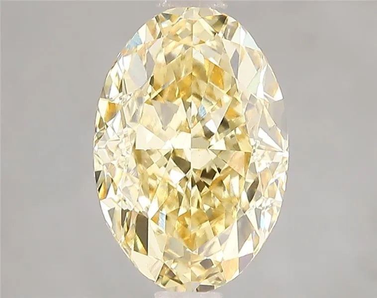 3.09ct Oval Lab Grown Diamond (Colour Fancy Intense Yellow, Clarity VVS2, IGI Certified)