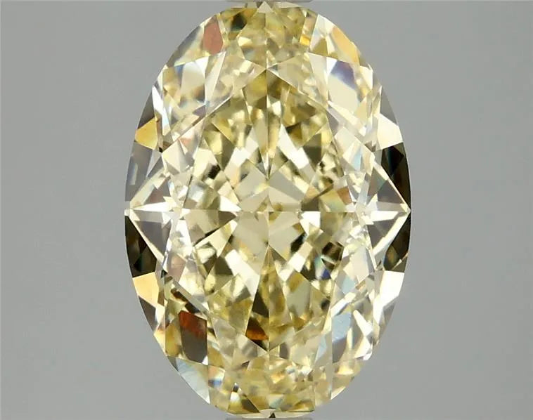 3.09ct Oval Lab Grown Diamond (Colour Fancy Yellow, Clarity VVS2, IGI Certified)