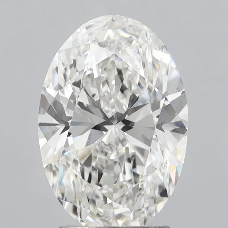 3.09ct Oval Lab Grown Diamond (Colour G, Clarity VVS2, IGI Certified)