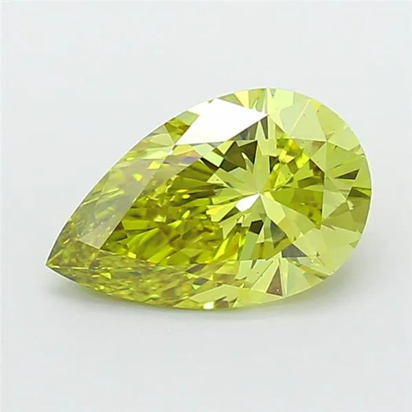 3.09ct Pear Lab Grown Diamond (Colour Fancy Intense Greenish Yellow, Clarity VS2, IGI Certified)