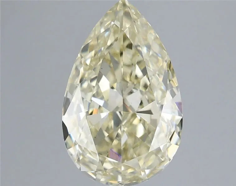 3.09ct Pear Lab Grown Diamond (Colour Fancy Light Yellow, Clarity VS1, IGI Certified)