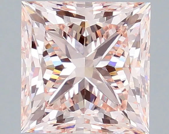 3.09ct Princess Lab Grown Diamond (Colour Fancy Intense Pink, Clarity VS1, IGI Certified)