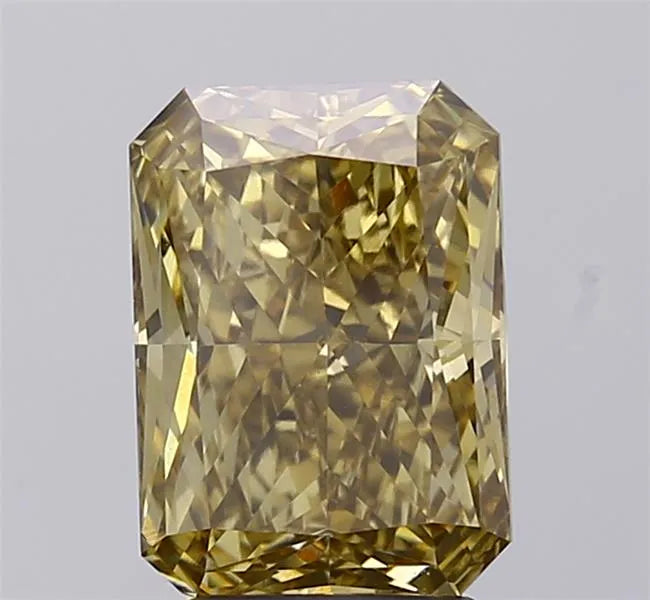 3.09ct Radiant Lab Grown Diamond (Colour Fancy Intense Brownish Yellow, Clarity VVS2, IGI Certified)