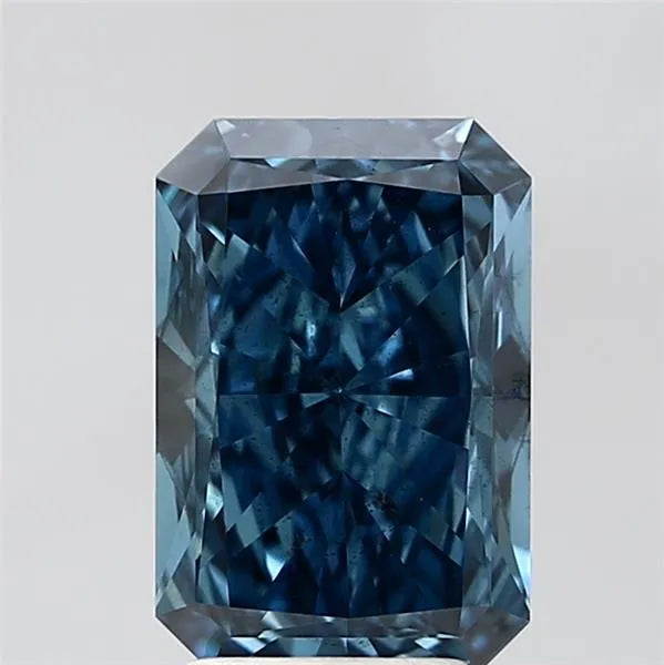 3.09ct Radiant Lab Grown Diamond (Colour Fancy Vivid Blue, Clarity SI1, IGI Certified)
