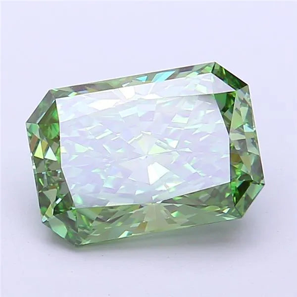 3.09ct Radiant Lab Grown Diamond (Colour Fancy Vivid Green, Clarity VS2, IGI Certified)
