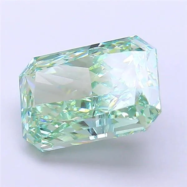 3.09ct Radiant Lab Grown Diamond (Colour Fancy Vivid Green, Clarity VVS2, IGI Certified)
