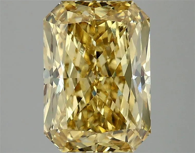 3.09ct Radiant Lab Grown Diamond (Colour Fancy Vivid Yellow, Clarity VS1, IGI Certified)