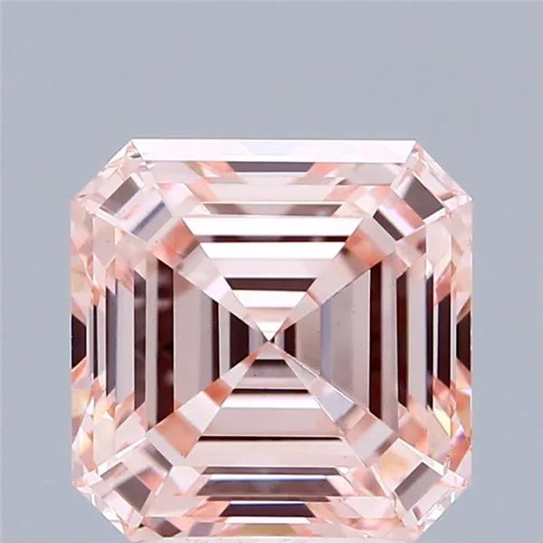 3.09ct Square emerald Lab Grown Diamond (Colour Fancy Intense Pink, Clarity VS1, IGI Certified)