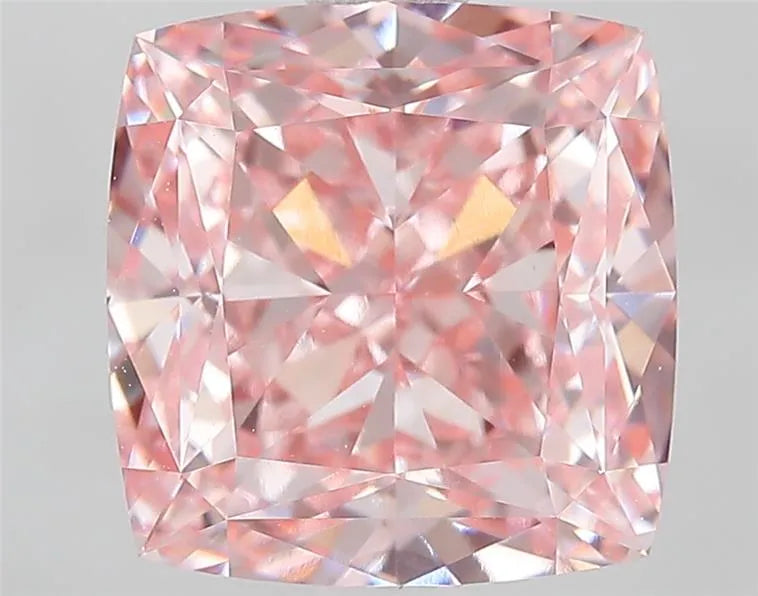3.10ct Cushion modified Lab Grown Diamond (Colour Fancy Vivid Pink, Clarity VVS1, IGI Certified)