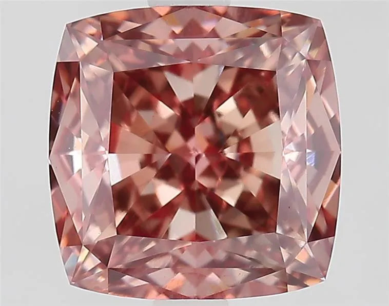 3.10ct Cushion modified Lab Grown Diamond (Colour Fancy Vivid Pink, Clarity VVS2, IGI Certified)