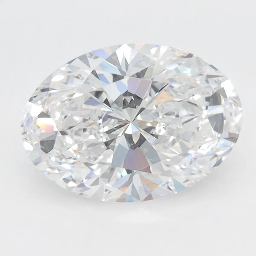3.10ct Oval Lab Grown Diamond (Colour D, Clarity VVS2, GIA Certified)