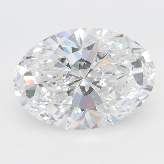 3.10ct Oval Lab Grown Diamond (Colour D, Clarity VVS2, GIA Certified)