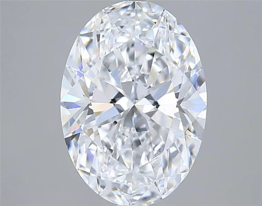 3.10ct Oval Lab Grown Diamond (Colour D, Clarity VVS2, IGI Certified)