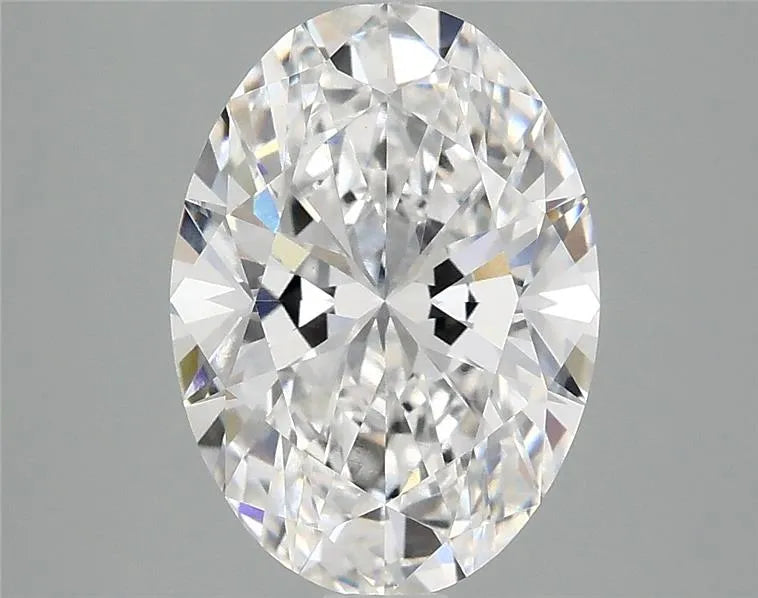 3.10ct Oval Lab Grown Diamond (Colour D, Clarity VVS2, IGI Certified)