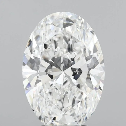 3.10ct Oval Lab Grown Diamond (Colour D, Clarity VVS2, IGI Certified)