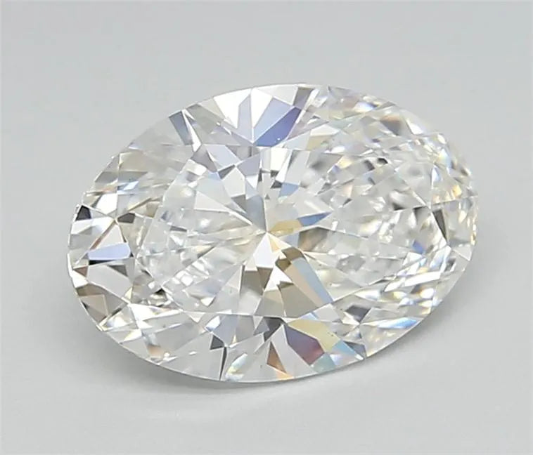 3.10ct Oval Lab Grown Diamond (Colour E, Clarity VS1, IGI Certified)