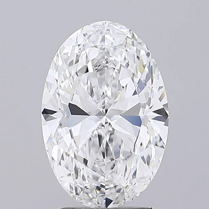 3.10ct Oval Lab Grown Diamond (Colour E, Clarity VVS1, IGI Certified)