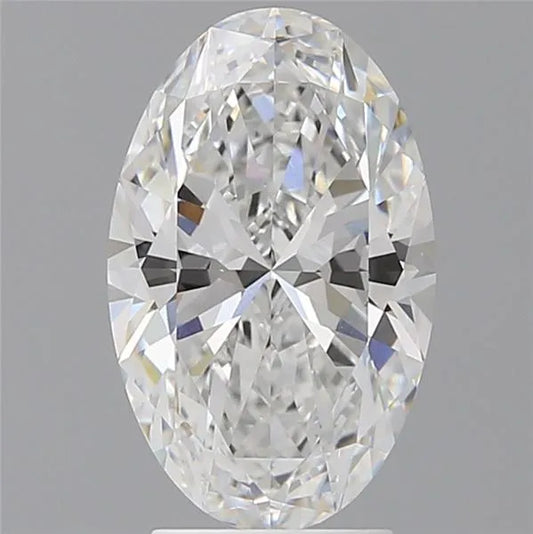 3.10ct Oval Lab Grown Diamond (Colour E, Clarity VVS1, IGI Certified)