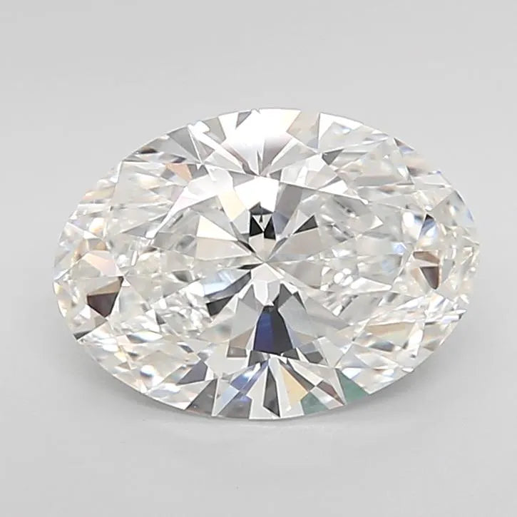 3.10ct Oval Lab Grown Diamond (Colour E, Clarity VVS2, IGI Certified)