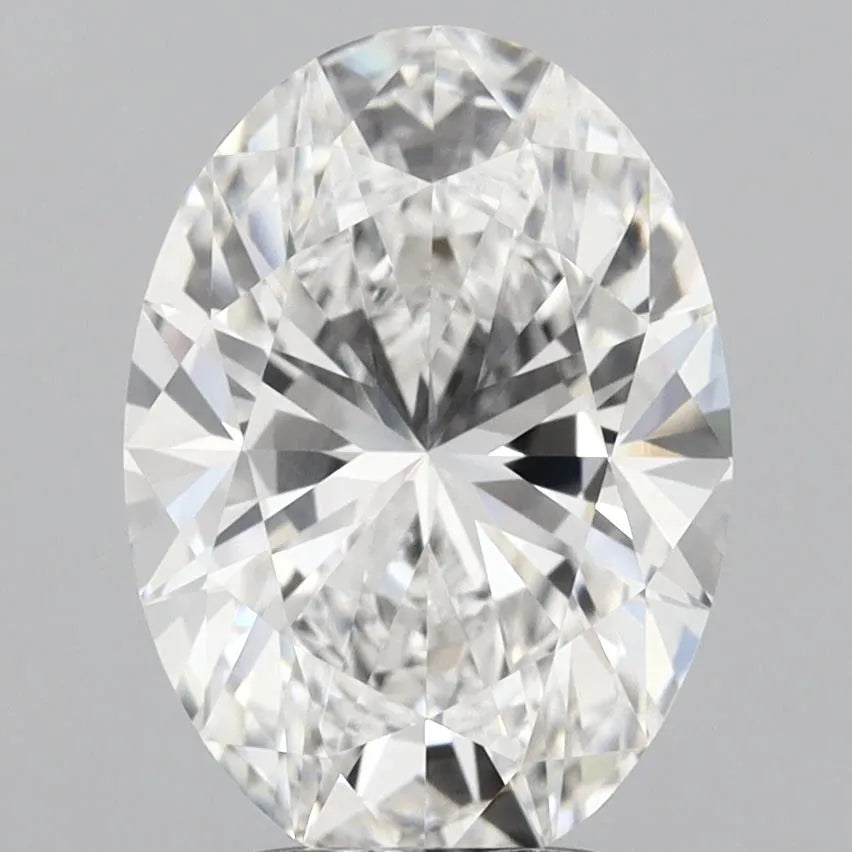 3.10ct Oval Lab Grown Diamond (Colour E, Clarity VVS2, IGI Certified)