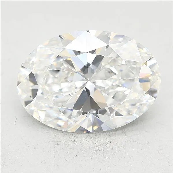3.10ct Oval Lab Grown Diamond (Colour E, Clarity VVS2, IGI Certified)