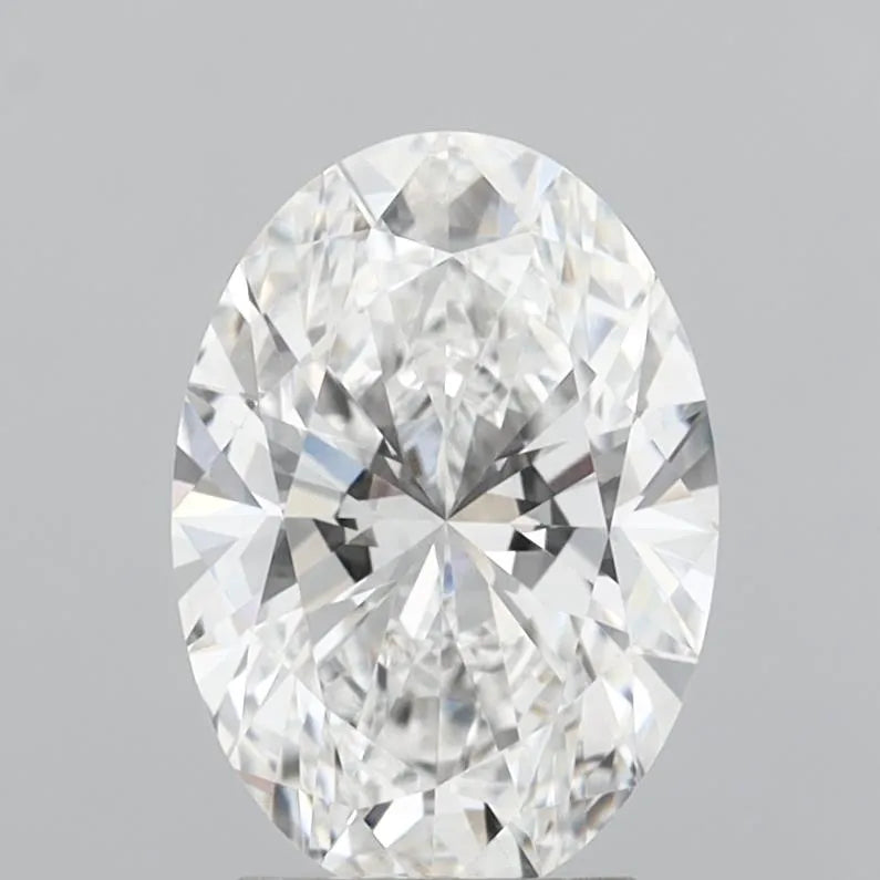 3.10ct Oval Lab Grown Diamond (Colour E, Clarity VVS2, IGI Certified)