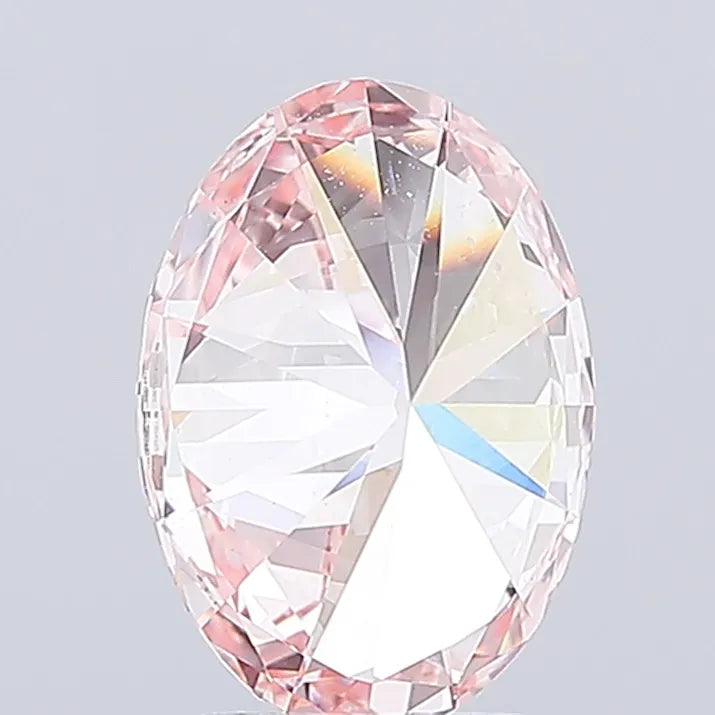3.10ct Oval Lab Grown Diamond (Colour Fancy Intense Pink, Clarity VVS2, IGI Certified)