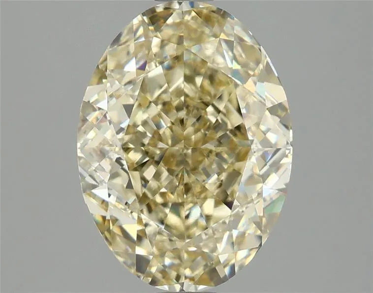 3.10ct Oval Lab Grown Diamond (Colour Fancy Light Yellow, Clarity VS1, IGI Certified)