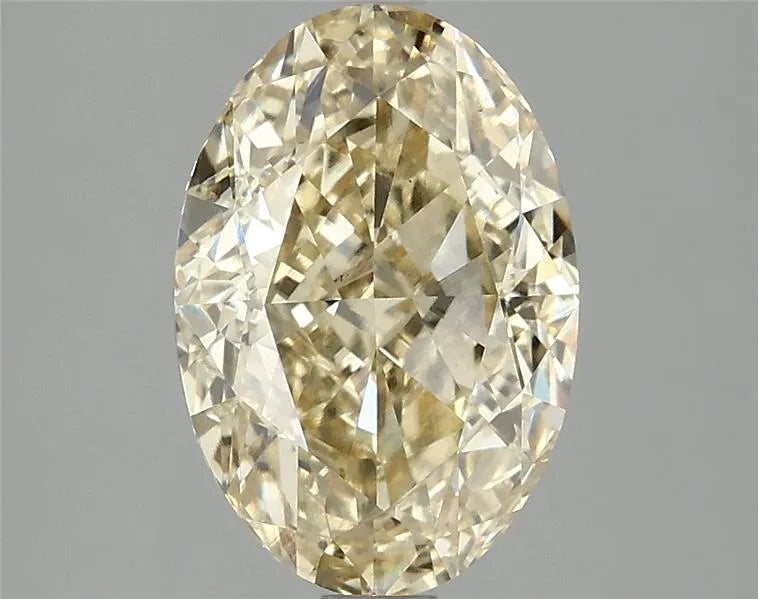 3.10ct Oval Lab Grown Diamond (Colour Fancy Vivid Yellow, Clarity VS1, IGI Certified)