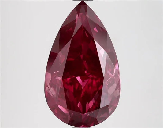 3.10ct Pear Lab Grown Diamond (Colour Fancy Deep Pink, Clarity VVS2, Cut GD, IGI Certified)