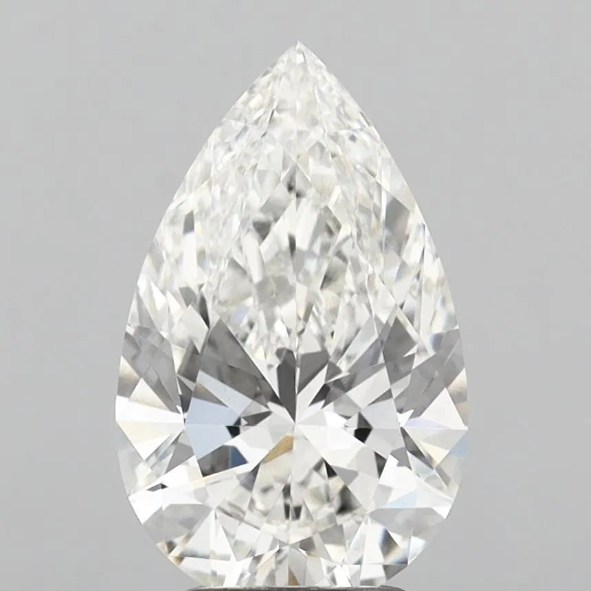 3.10ct Pear Lab Grown Diamond (Colour G, Clarity VVS2, IGI Certified)