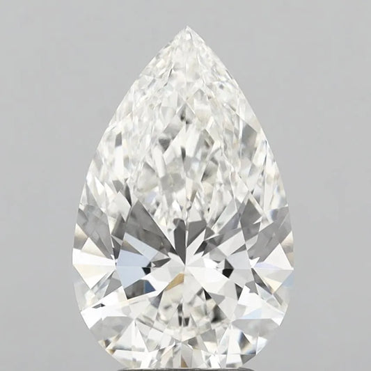 3.10ct Pear Lab Grown Diamond (Colour G, Clarity VVS2, IGI Certified)