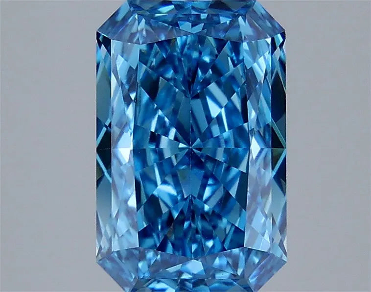 3.10ct Radiant Lab Grown Diamond (Colour Fancy Vivid Blue, Clarity VVS2, IGI Certified)