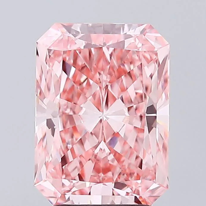 3.10ct Radiant Lab Grown Diamond (Colour Fancy Vivid Pink, Clarity VVS2, IGI Certified)