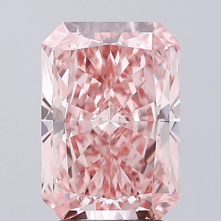 3.10ct Radiant Lab Grown Diamond (Colour Fancy Vivid Pink, Clarity VVS2, IGI Certified)