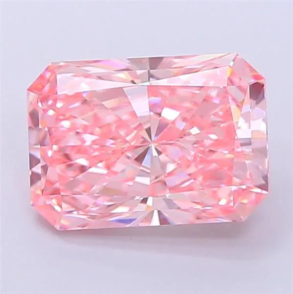 3.10ct Radiant Lab Grown Diamond (Colour Fancy Vivid Pink, Clarity VVS2, IGI Certified)