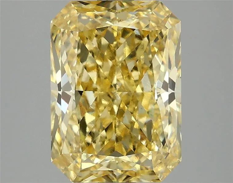 3.10ct Radiant Lab Grown Diamond (Colour Fancy Vivid Yellow, Clarity VS1, IGI Certified)