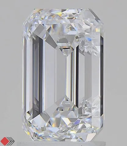 3.11ct Emerald Lab Grown Diamond (Colour D, Clarity IF, IGI Certified)