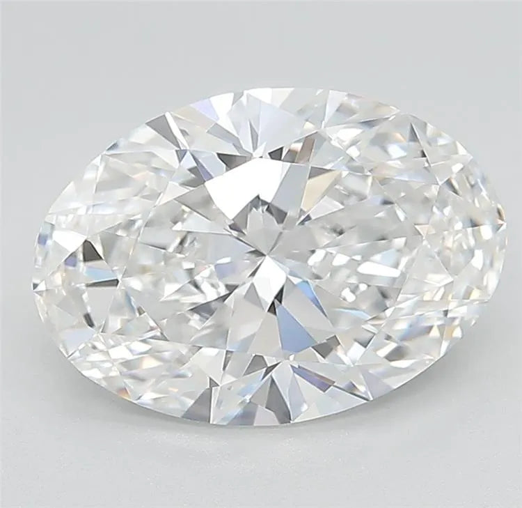 3.11ct Oval Lab Grown Diamond (Colour E, Clarity IF, Cut EX, IGI Certified)