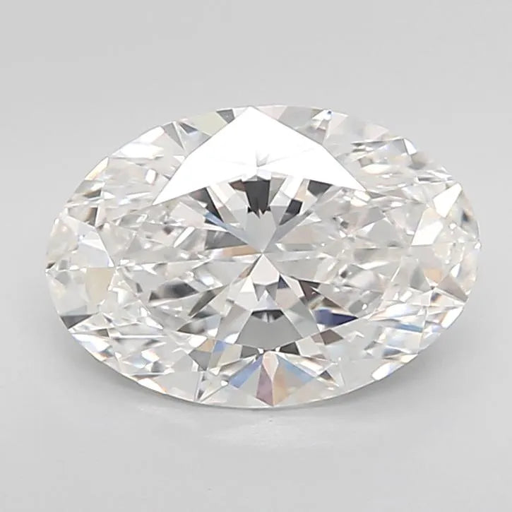 3.11ct Oval Lab Grown Diamond (Colour E, Clarity VVS2, IGI Certified)