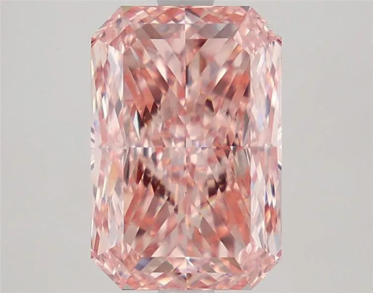 3.11ct Radiant Lab Grown Diamond (Colour Fancy Vivid Pink, Clarity VVS2, IGI Certified)