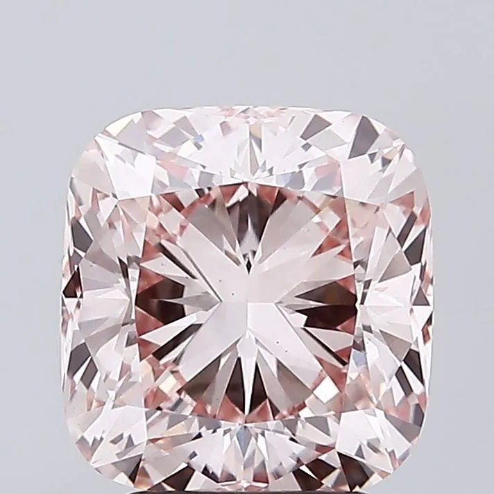 3.12ct Cushion modified Lab Grown Diamond (Colour Fancy Intense Pink, Clarity VS1, IGI Certified)
