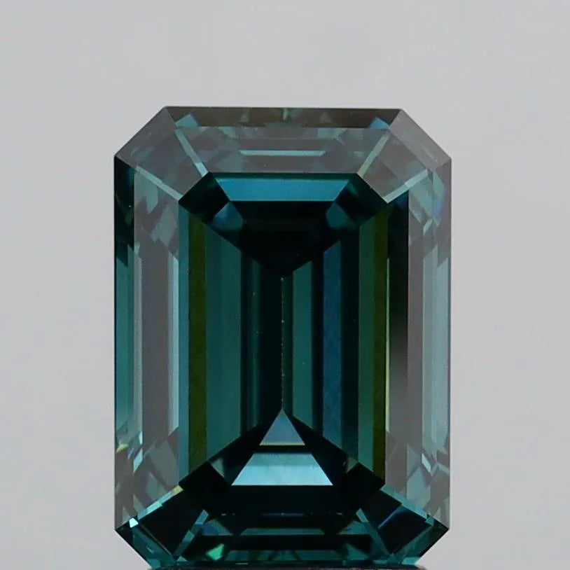 3.12ct Emerald Lab Grown Diamond (Colour Fancy Deep Green, Clarity VS1, IGI Certified)
