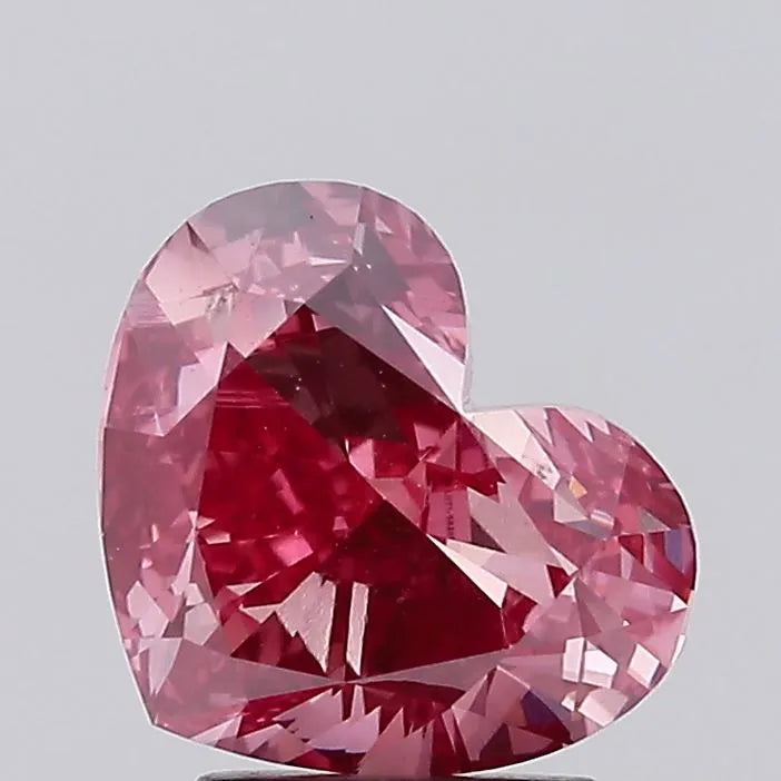3.12ct Heart Lab Grown Diamond (Colour Fancy Vivid Pink, Clarity VS1, IGI Certified)