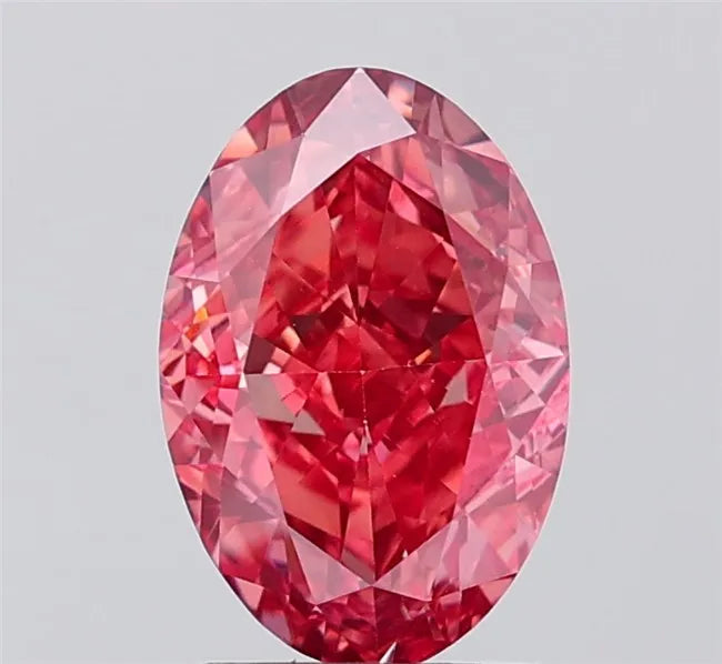 3.12ct Oval Lab Grown Diamond (Colour Fancy Brown, Clarity VS2, IGI Certified)