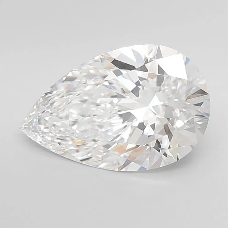 3.12ct Pear Lab Grown Diamond (Colour D, Clarity IF, Cut EX, IGI Certified)