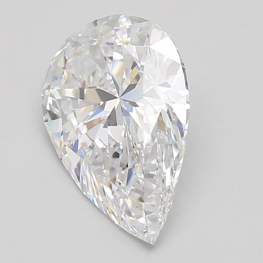 3.12ct Pear Lab Grown Diamond (Colour D, Clarity VVS1, GIA Certified)